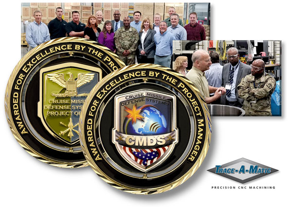 Awarded For Excellence By The Project Manager for Cruise Missle Defense Systems Challenge Coin.